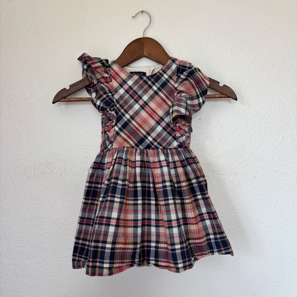 Polo by Ralph Lauren Plaid Ruffle Dress - Picture 2 of 9